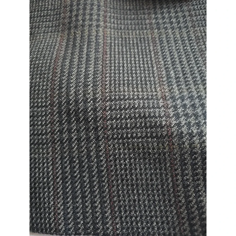 Vintage Tommy Hilfiger USA Men Wool 44R Sport Coat Blazer Suit Brown Herringbone